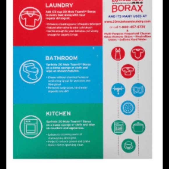 20 Mule Team All Natural Borax Laundry Booster💖SPECIAL DEAL💖 price is firm - Picture 12 of 12